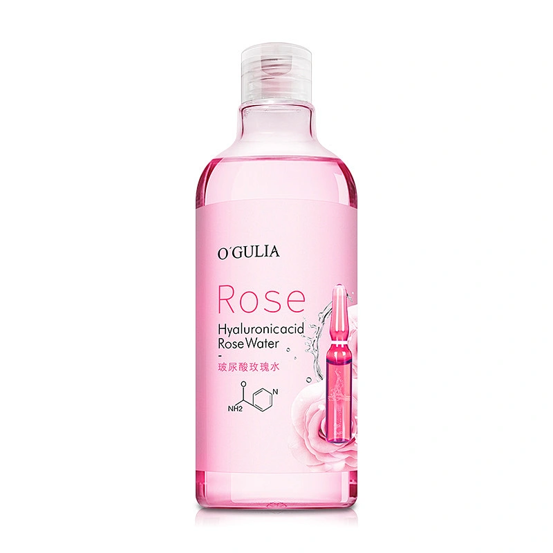 Private label Hyaluronic acid rosewater bulk face serum natural organic pure rose water toner
