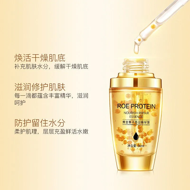 ODM organic snail serum anti-aging whitening 24k gold caviar serum