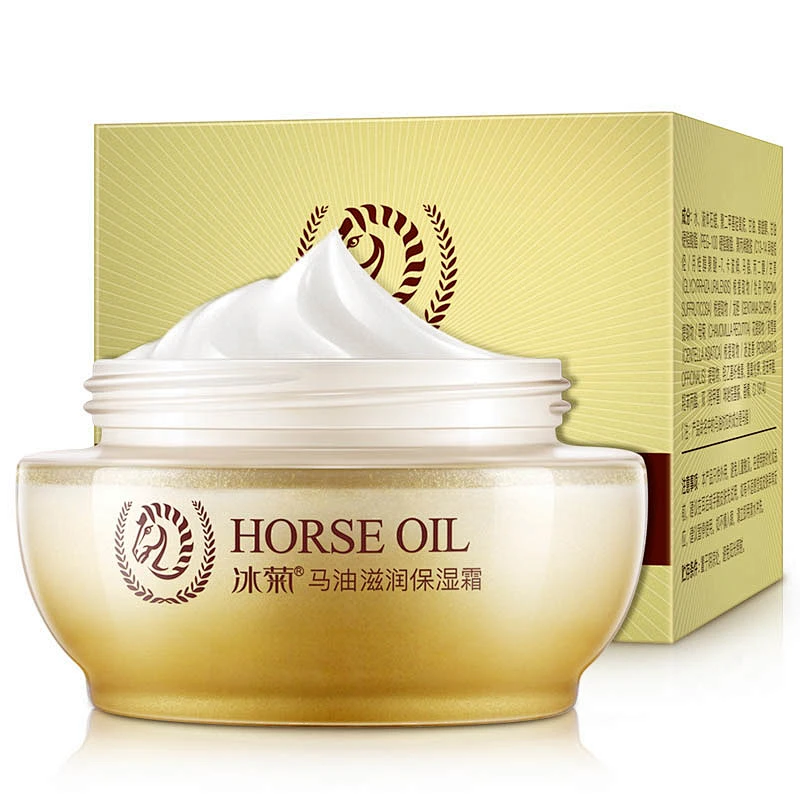 BINGJU manufacturer wholesale Private label Anti-aging face skin care moisturizing horse oil cream