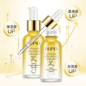 Private label skin care hyaluronic acid serum firming anti aging sheep placenta collagen serum