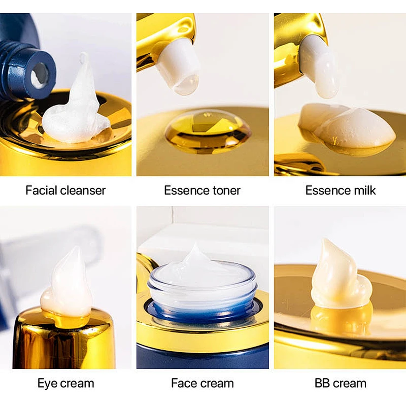 OEM Private label Hyaluronic acid face care set  Polypeptide Nicotinamide whitening skin care sets