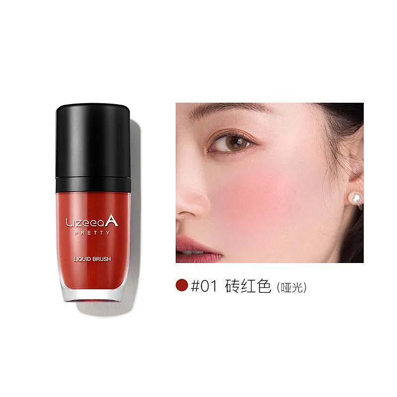 Private label cosmetics long lasting blusher pink mini makeup liquid blush