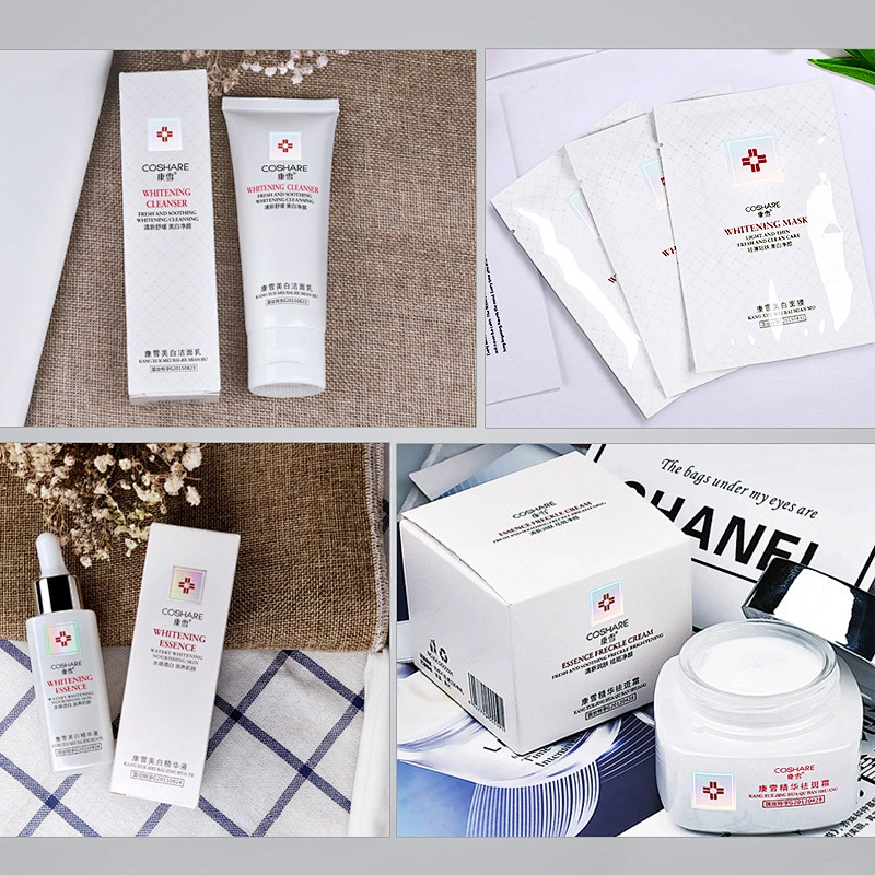 OEM/ODM/OBM COSHARE 4pcs with specail effect for Freckle from Aopei factory Freckle whitening skin care set