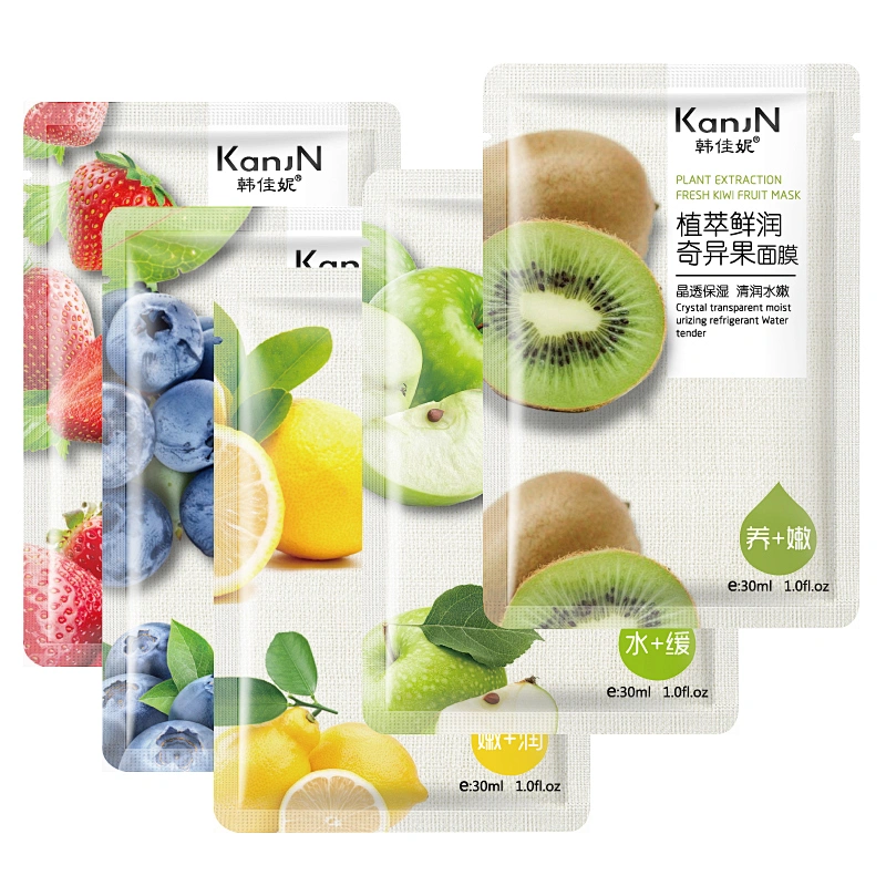 OEM Private label korean beauty face mask sheet natural organic fruit whitening facial mask