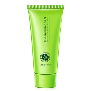 Acne treatment skin care face wash green tea face cleanser moisturizing aloe vera cleanser