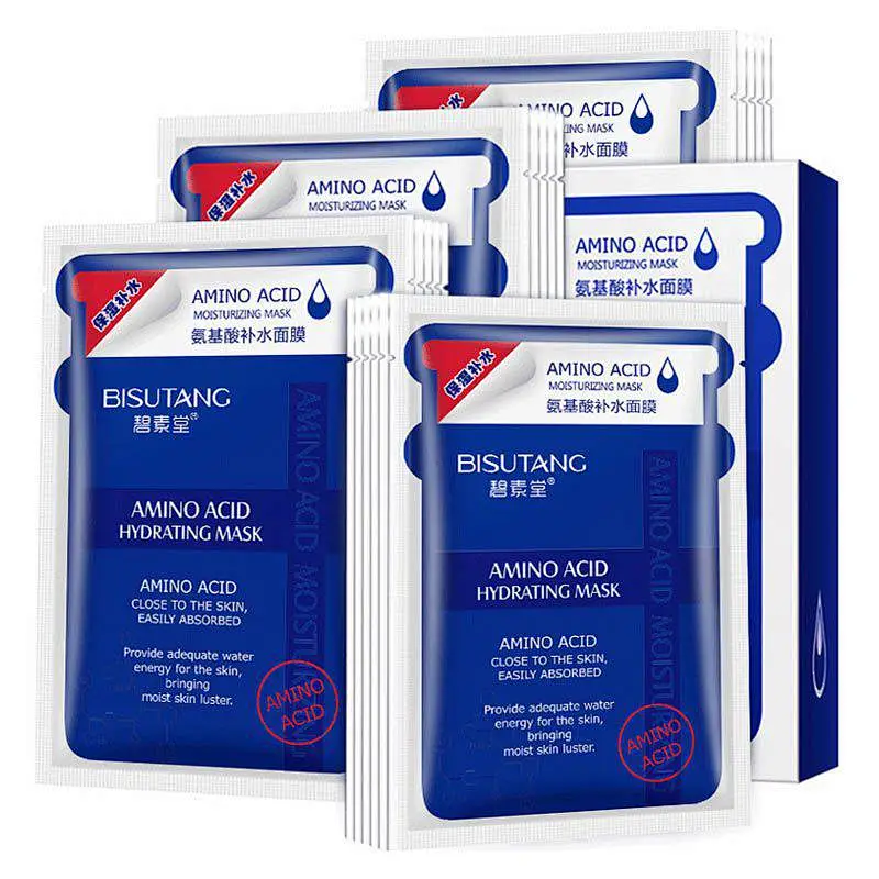 Wholesale private label facial mask korea amino acid hydrating face sheet mask