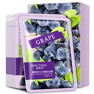 Moisturising Face Masks Cosmetic Natural Grape Seed Extract Firming Facial Mask sheet