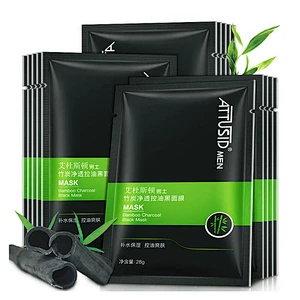 OEM Private label skin whitening Bamboo charcoal black face mask for men