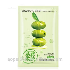 natural skin care olive essence firming and hydrating bio-cellulose mask for the face