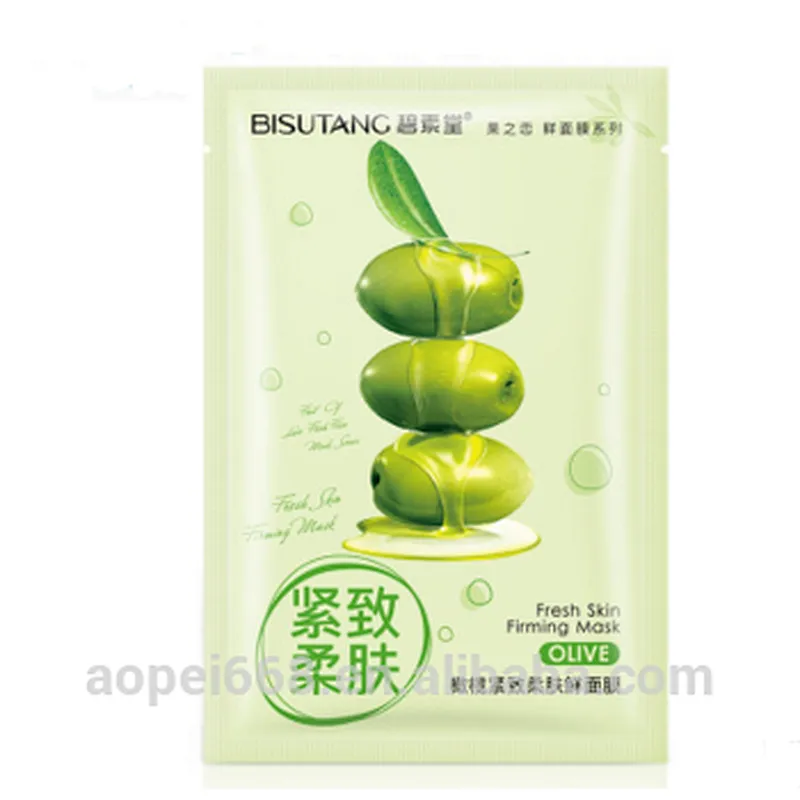 natural skin care olive essence firming and hydrating bio-cellulose mask for the face