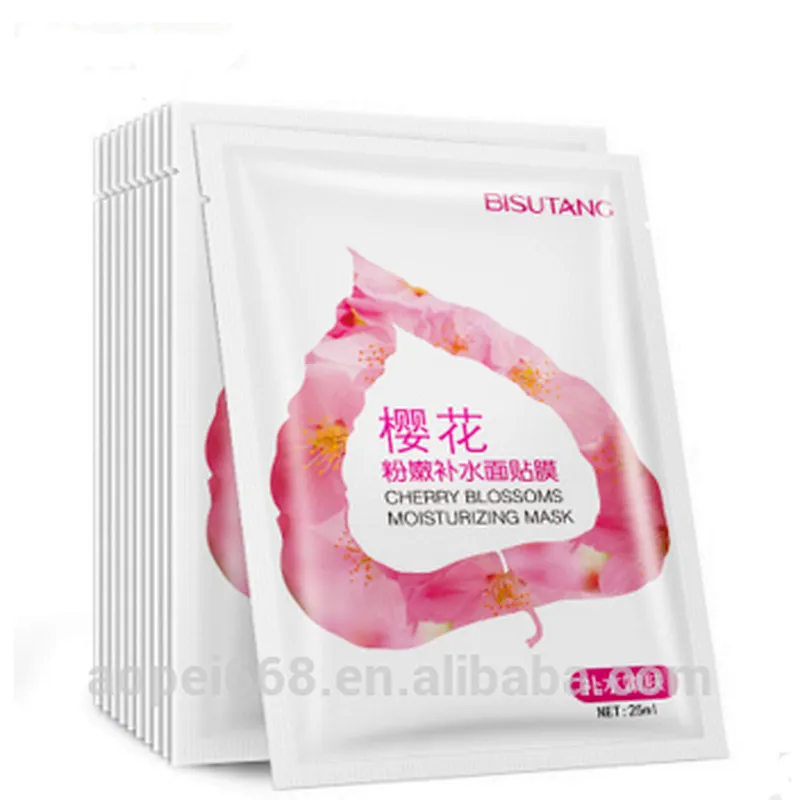 Herbal formula sakura essence natural skin care non woven face mask