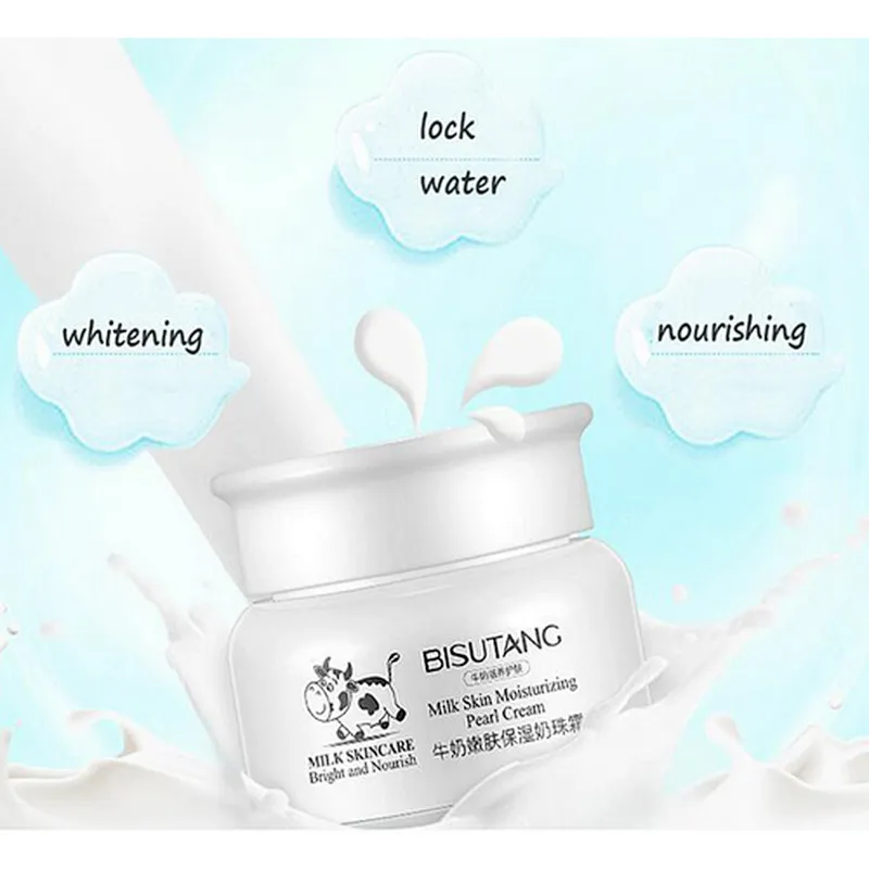 BISUTANG Popular Milk Extract Eliminate Wrinkles Smooth Face Cream Lotion Skin Care Whitening Moisturizing Facial Cream