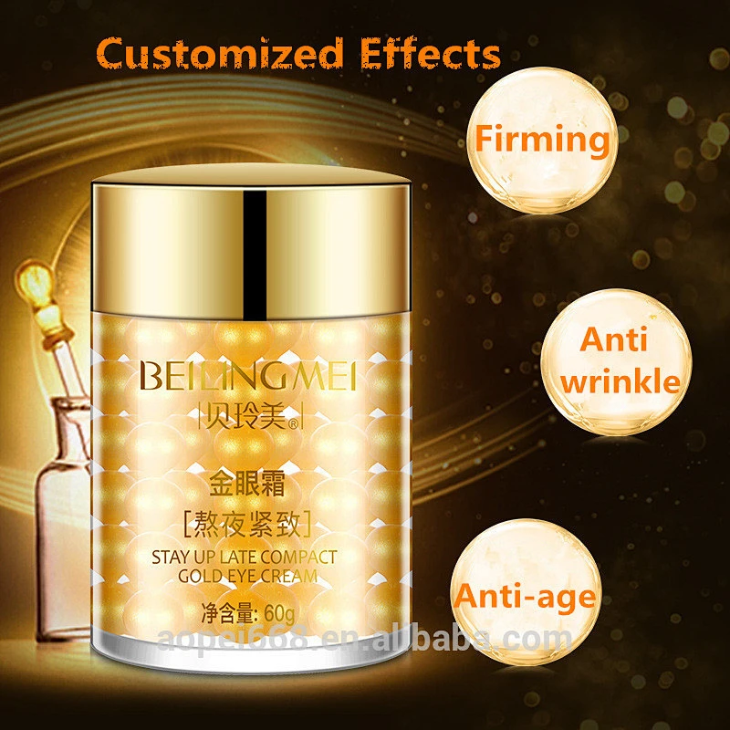 OEM/ODM/OBM Anti Aging Anti-Wrinkle Dark Circles Remover Vitamin E Essence Eye Bags 24k Gold Capsul Serum For Skin Care