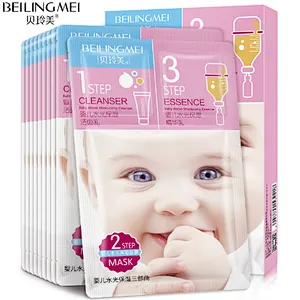 face cleanser, face mask, eye cream skin care baby skin hydrating moisture 3 step face mask pack