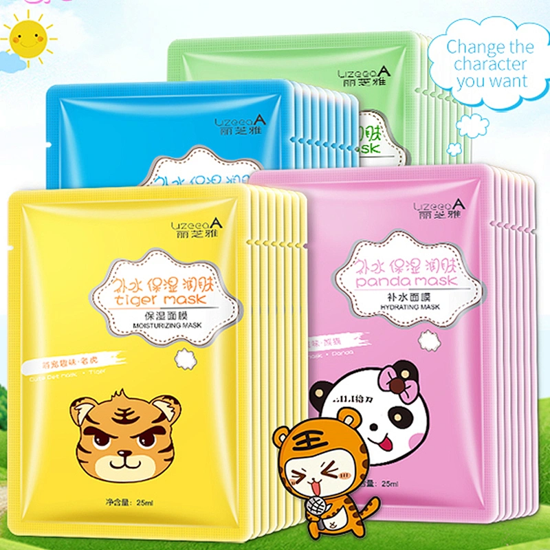 Animal mask sheet enriched natural serum moisturizing nourished skin care animal face mask sheet