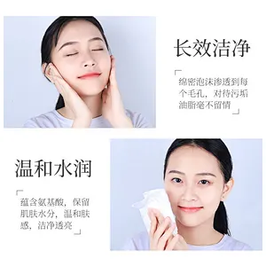 Wholesale Private label Amino Acid Enzyme Moisturizing Foaming Facial Massage Cleanser