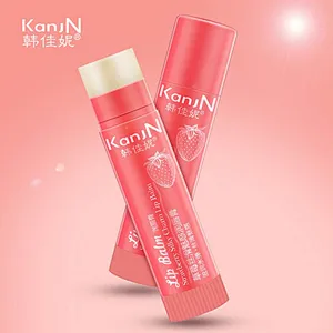 Private label cute lipbalm natural organic vegan honey strawberry pink lip balm