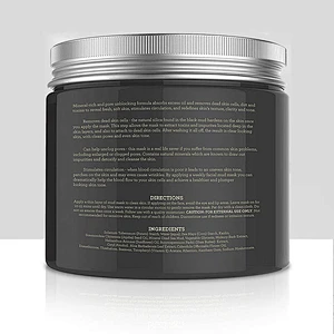 Private label facial skin care cosmetic remove blackheads acne beauty black mask natural organic dead sea mud face mask
