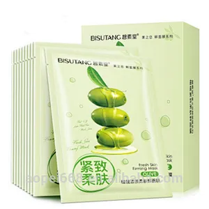 natural skin care olive essence firming and hydrating bio-cellulose mask for the face