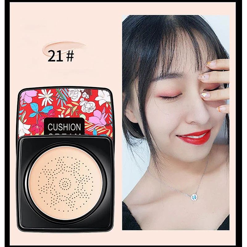 Moisturizing and silky beauty cream mushroom head powder puff natural air cushion bb cream foundation
