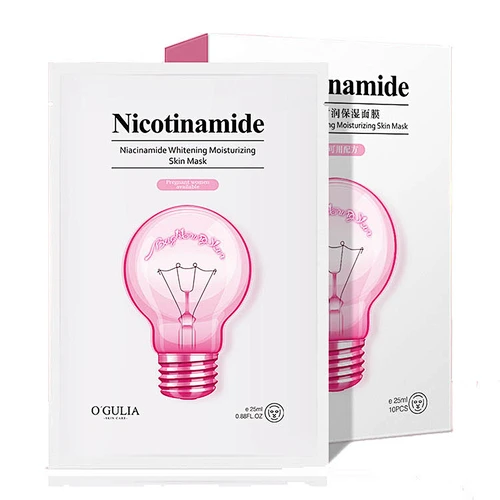 OEM Custom Skin care Facial mask sheet Niacinamide whitening moisturizing face mask