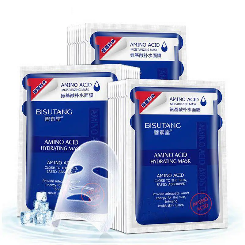 Wholesale private label facial mask korea amino acid hydrating face sheet mask