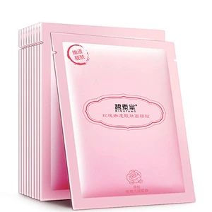 Factory wholesale rose extract hydrating 100% natural silk facial mask sheet