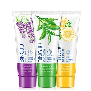 OEM Customize Natural Shea Butter Hand Cream Moisturizing Anti Aging Green Tea Hand Cream for Dry Skin