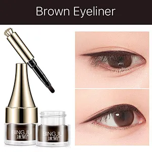 Makeup Wholesale Black Matte Liquid Eye Liner Organic Vegan Fast Dry Matt Gel Cream Eyeliner