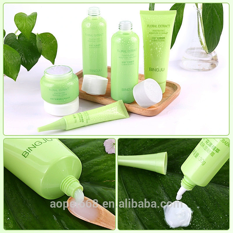 hot sale skin whitening face cream 50g +moisturizer toner 120ml+Face cleanser100g+Emulsion120ml+Eye Cream30g skin care set 5 pcs