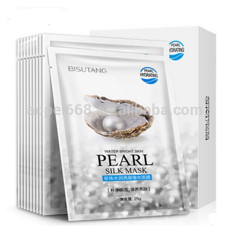 OEM/ODM/OBM High grade brightening and hydrating pearl essence facial mask