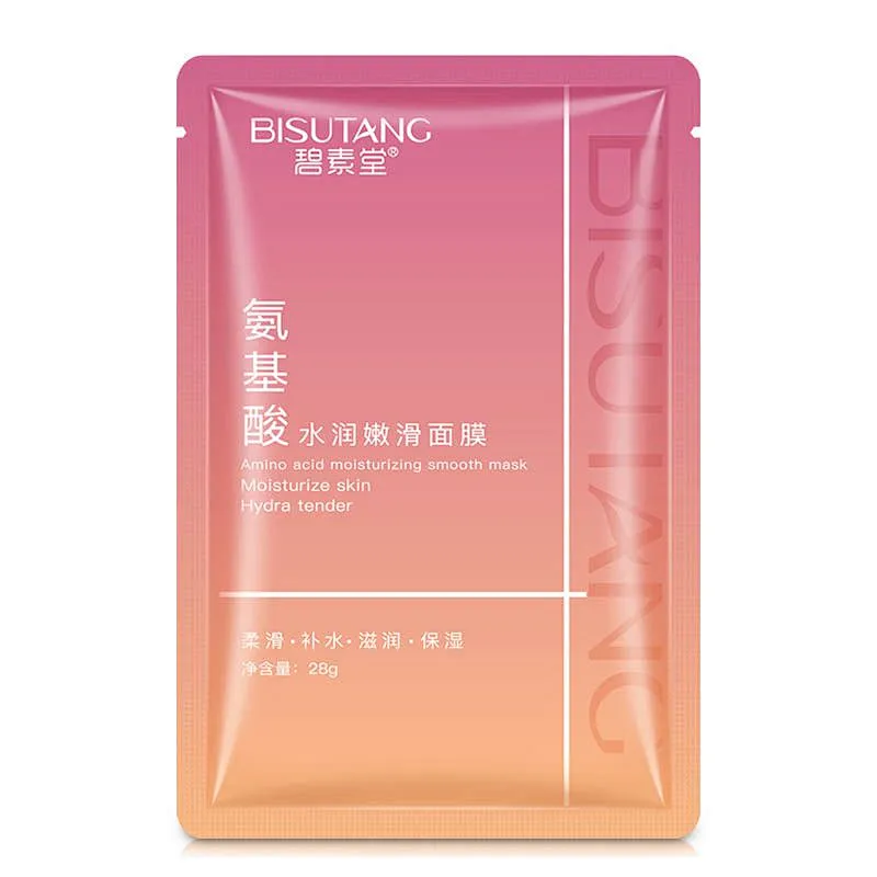 OEM Amino Acid Face Mask Sheet Skin Care Natural Whitening Hydrating Hyaluronic Acid Silk Facial Mask
