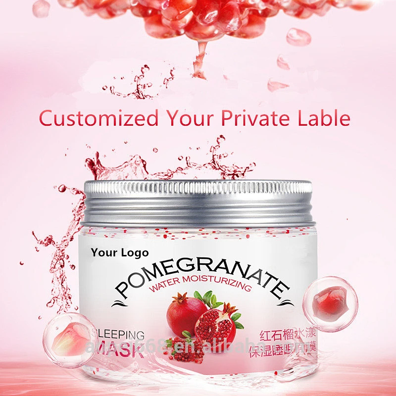 Red pomegranate sleep mask cream vitamin c facial mask oem