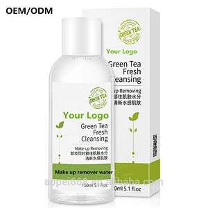 OEM/ODM private label green tean refresh oil control cosmetics and skin care make up remove water