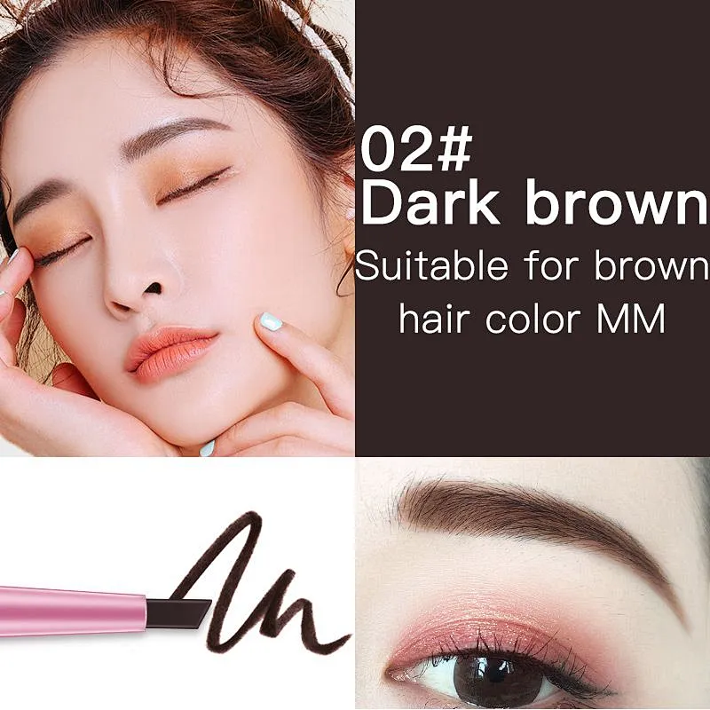 Wholesale multi colors vegan natural eyebrow pencil waterproof custom private label thin brow pencil