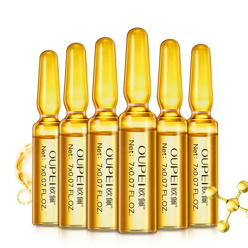 OEM custom ginseng face serum hexapeptide hyaluronic acid ampoule serum