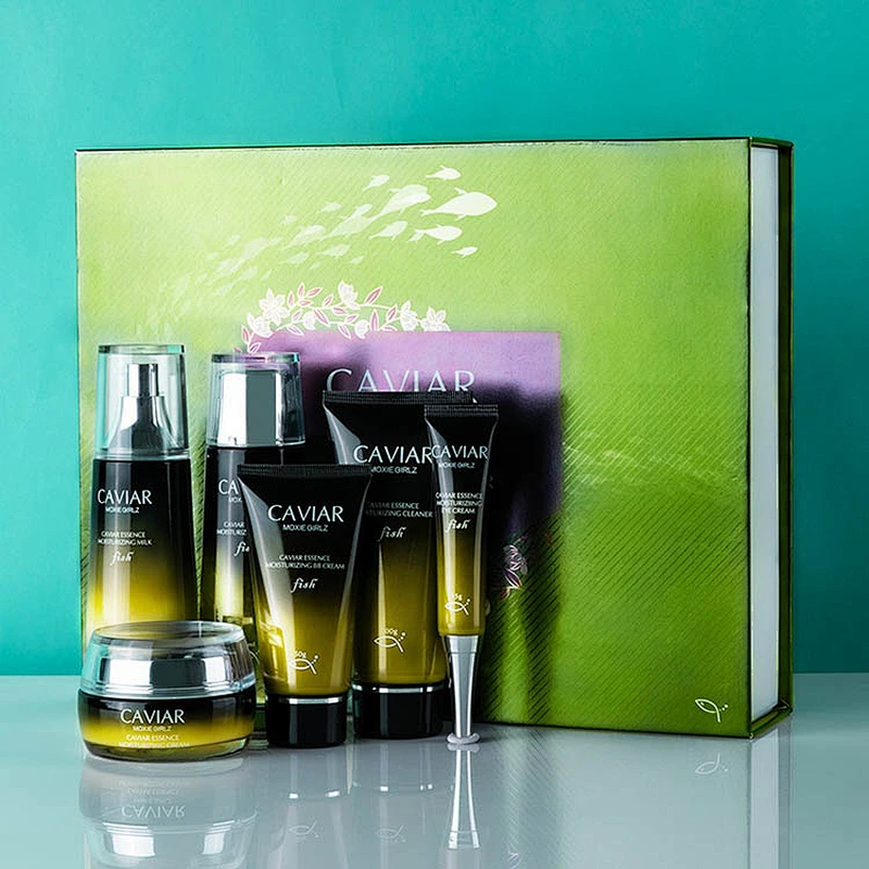 Factory wholesale price facial care vitamin c anti aging 24k gold skin care set