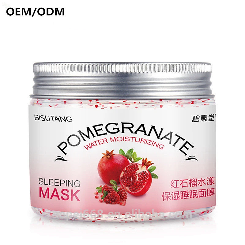 Red pomegranate sleep mask cream vitamin c facial mask oem