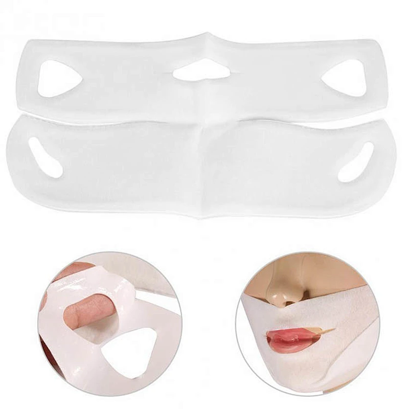 OEM Private label Facial care Korean hydrogel V shape line lifting slim face mask