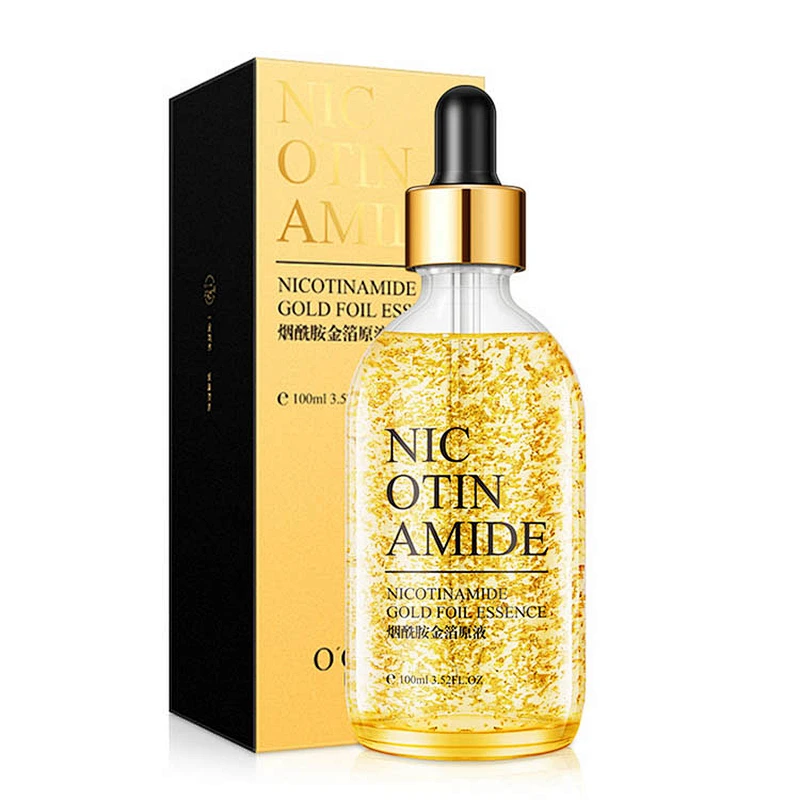 Wholesale Hyaluronic Acid Whitening Nicotinamide 24k Active Collagen Gold Skin Face Serum