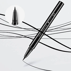 OEM private label gel glitter eyeliner pencil liquid black shimmer no label eyeliner pen