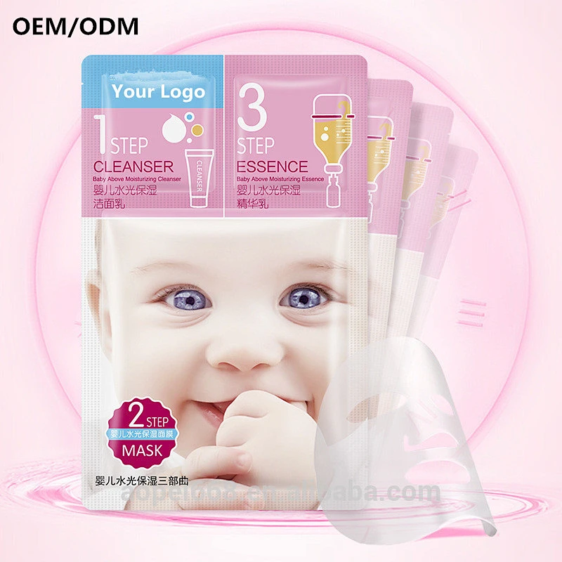 OEM/ODM your brand 3 step skin care nourishing baby skin face mask manufacturer china