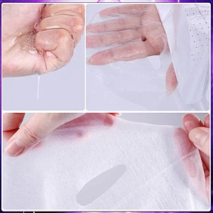 Private label hydrating firming anti-aging new materials superfine fiber mask sheet peeling face mask