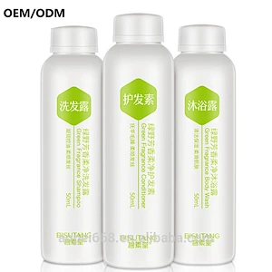 Customized perfumed body care travel set with 3 pcs silky conditioner for hair o 1 pchair care shampoo1pc shower gel 1 pc