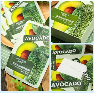 Private label collagen fruit extract moisturizing cherry grape avocado grapefruit sheet face mask