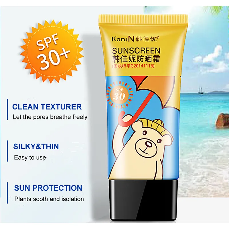2019 Newest bulk sunscreen OEM Design Whitening sunscreen lotion cheap price spf 30 sunscreen cream