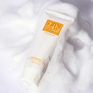 OEM 24k gold amino acid face cleanser deep cleanse face wash facial cleanser for dry skin