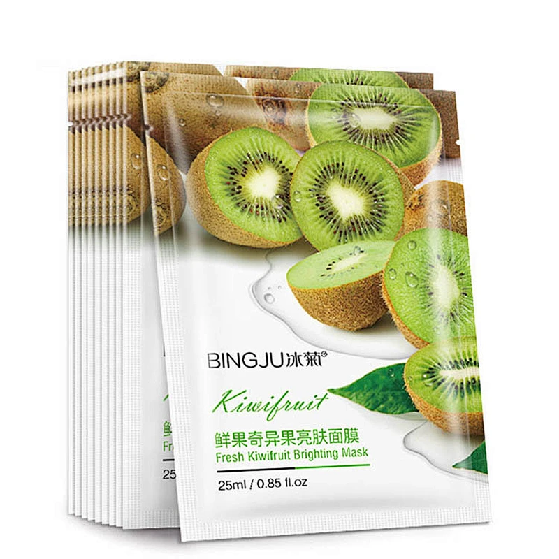 OEM Moisturizing Nourishing Fresh Fruit Facial Mask Hyaluronic Acid Brightening Face Mask Sheet