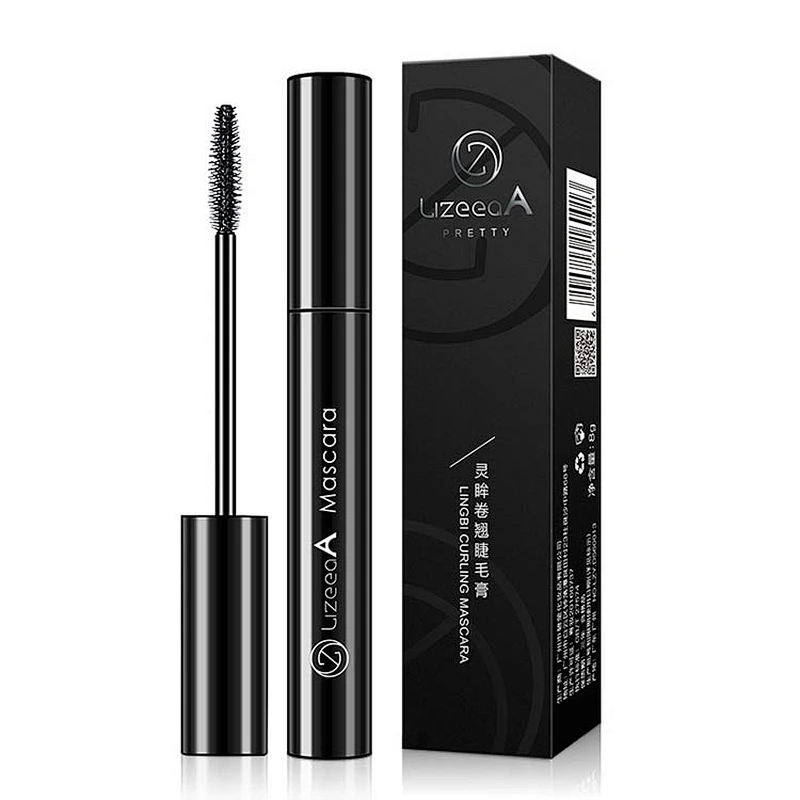 Make your own brand makeup lengthen eyelashes mascara custom vegan 4D fiber mascara