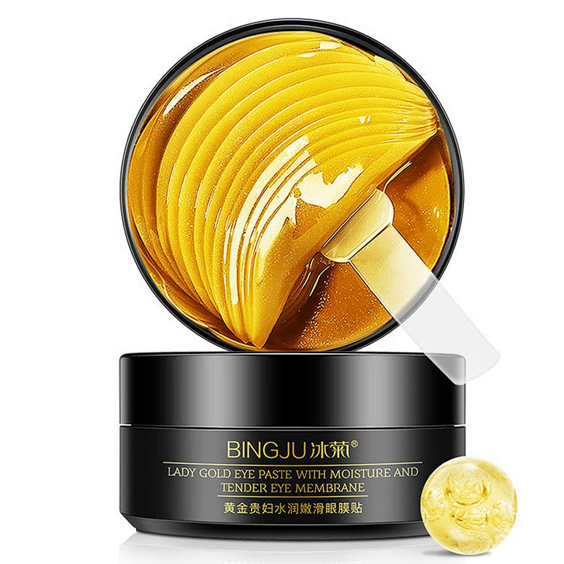Wholesale OEM Dark Circle Removal Moisturizing Crystal Collagen Golden Gel Eye Mask